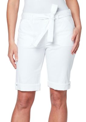 Gloria Vanderbilt Women's Self-Belted Bermuda Shorts | belk