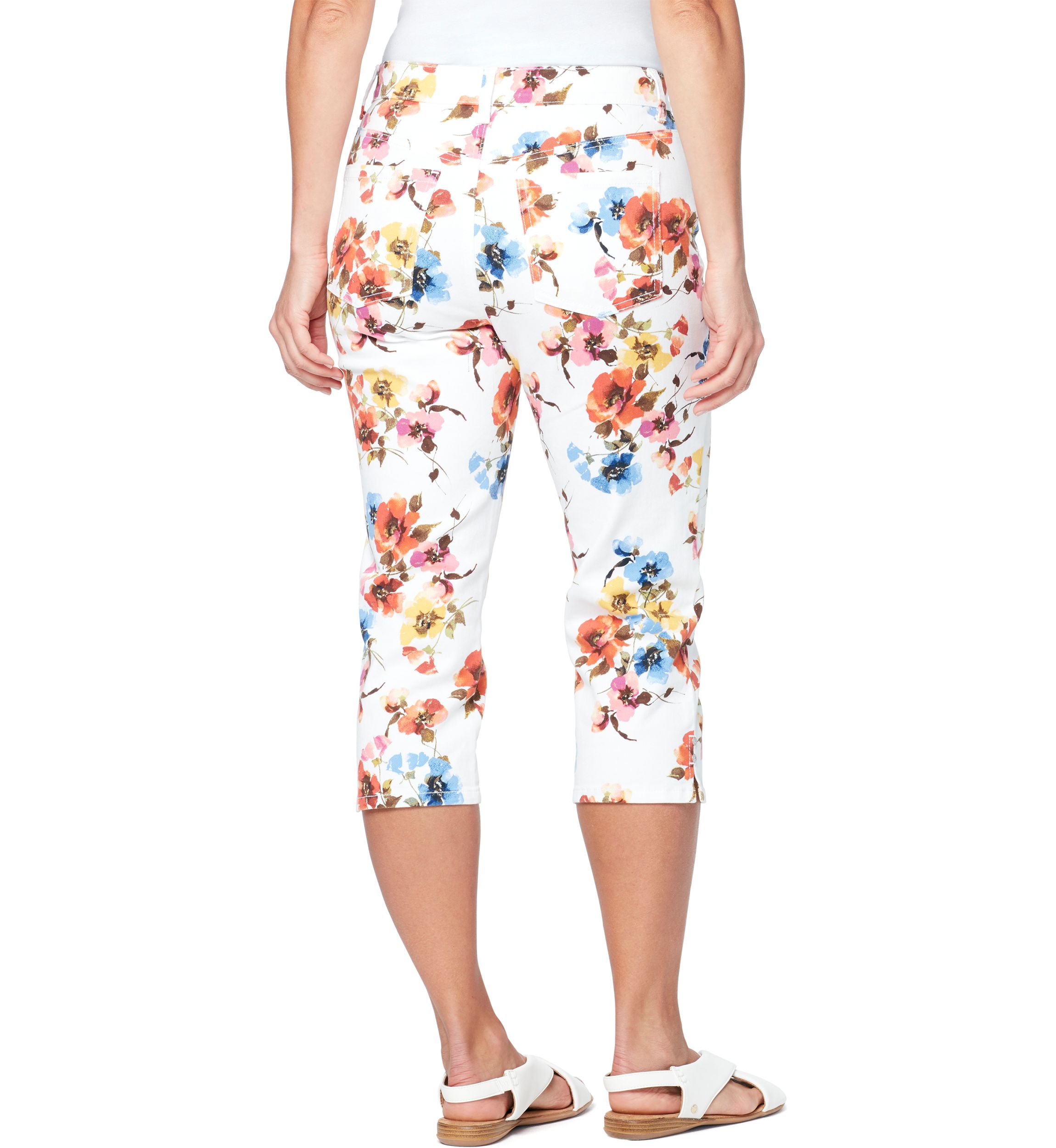 	  Womens 5 Pocket Capri Pants 