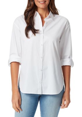 womens wool button down shirt
