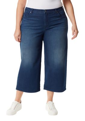 plus size cropped trousers