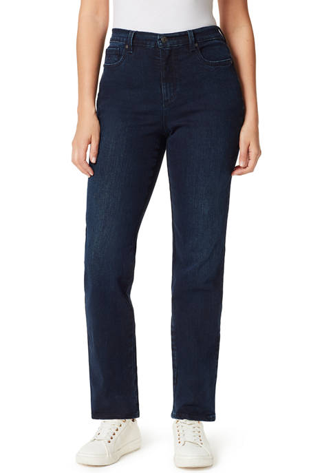 Gloria Vanderbilt Womens Amanda Straight Jeans- Short Length