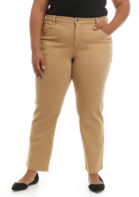 Gloria Vanderbilt Plus Size Amanda Color Wash Jeans