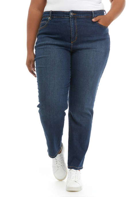 Gloria Vanderbilt Plus Size Straight Leg Jeans