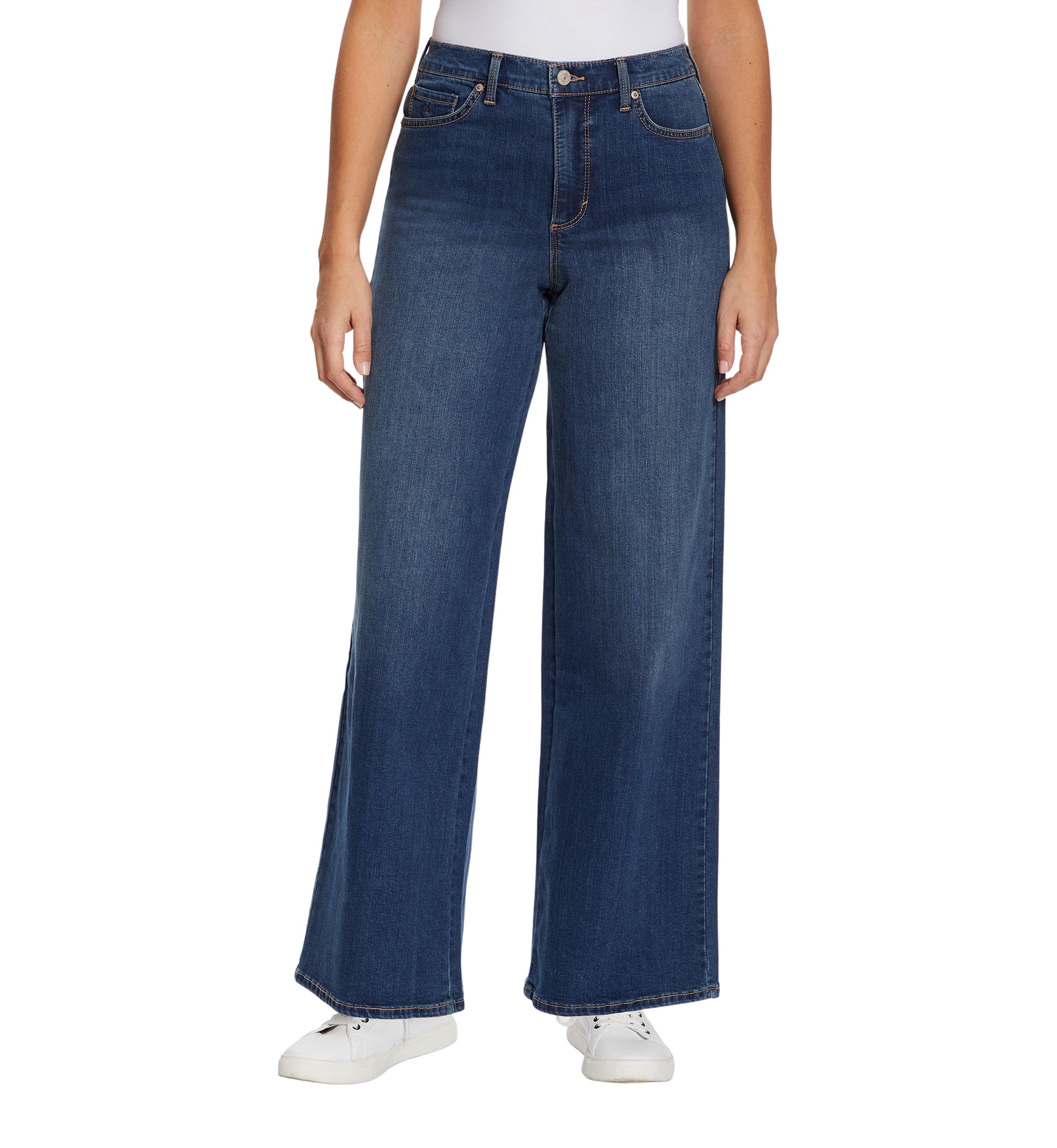 Womens Amanda High Rise Wide Leg Jeans