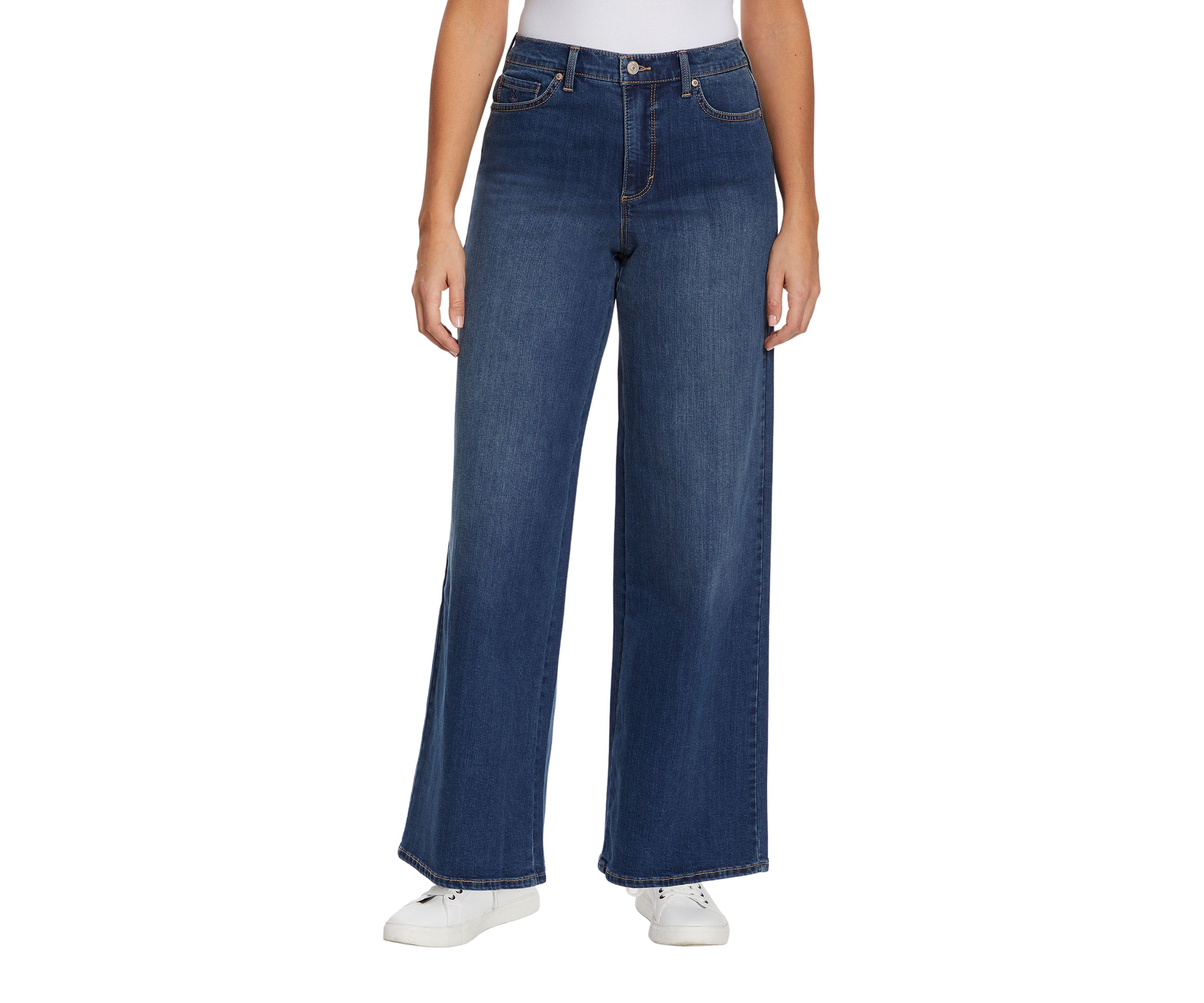 Womens Amanda High Rise Wide Leg Jeans