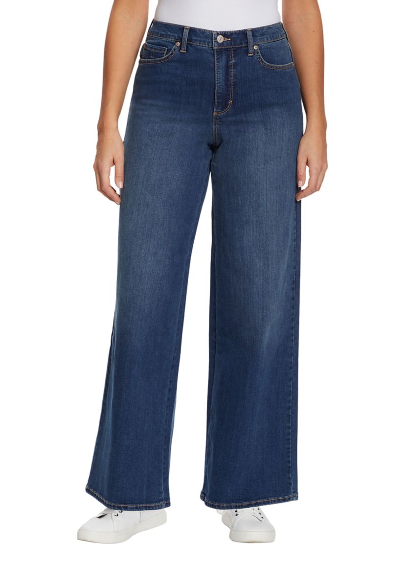Womens Amanda High Rise Wide Leg Jeans