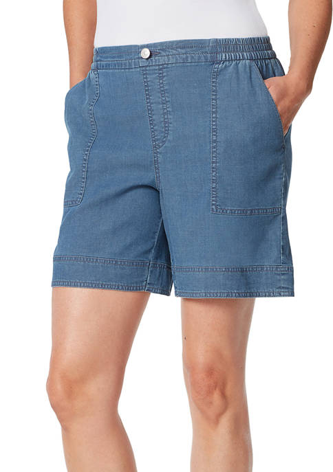 Gloria Vanderbilt Womens Pull On Cuffed Shorts