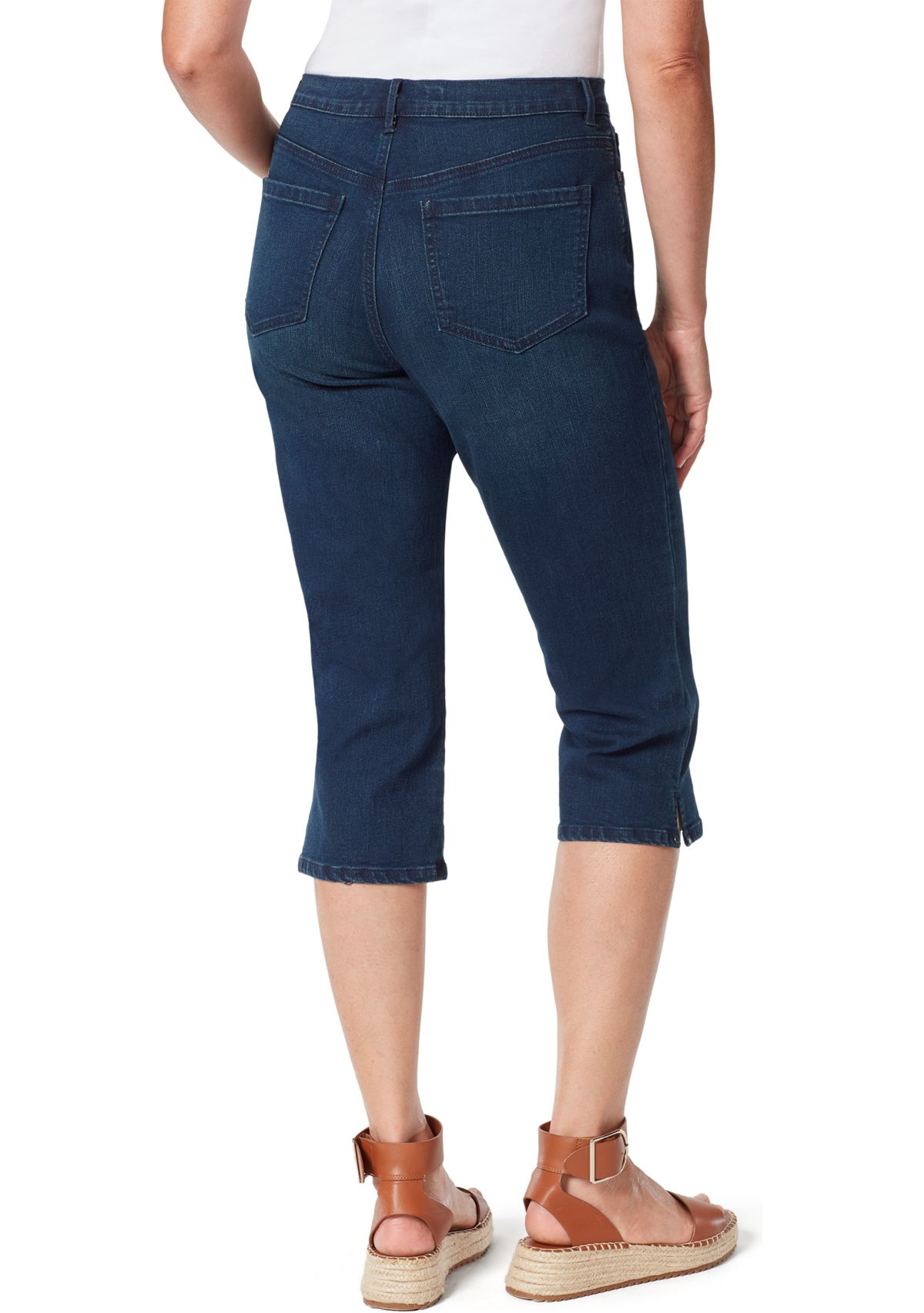 Petite Cropped Denim Capris 