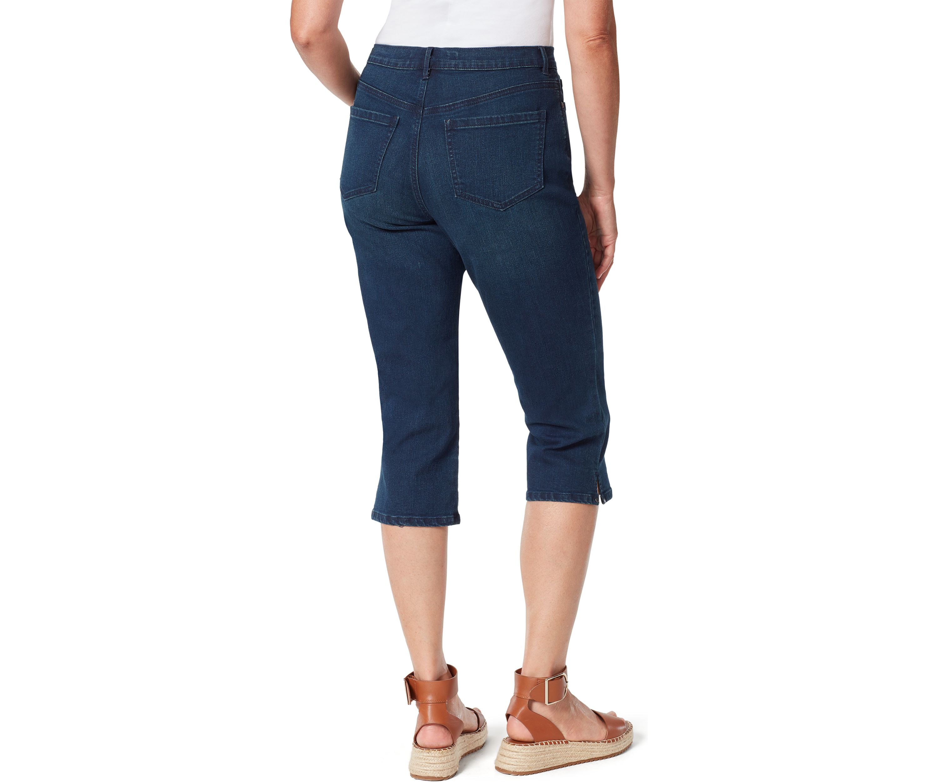 Petite Cropped Denim Capris 