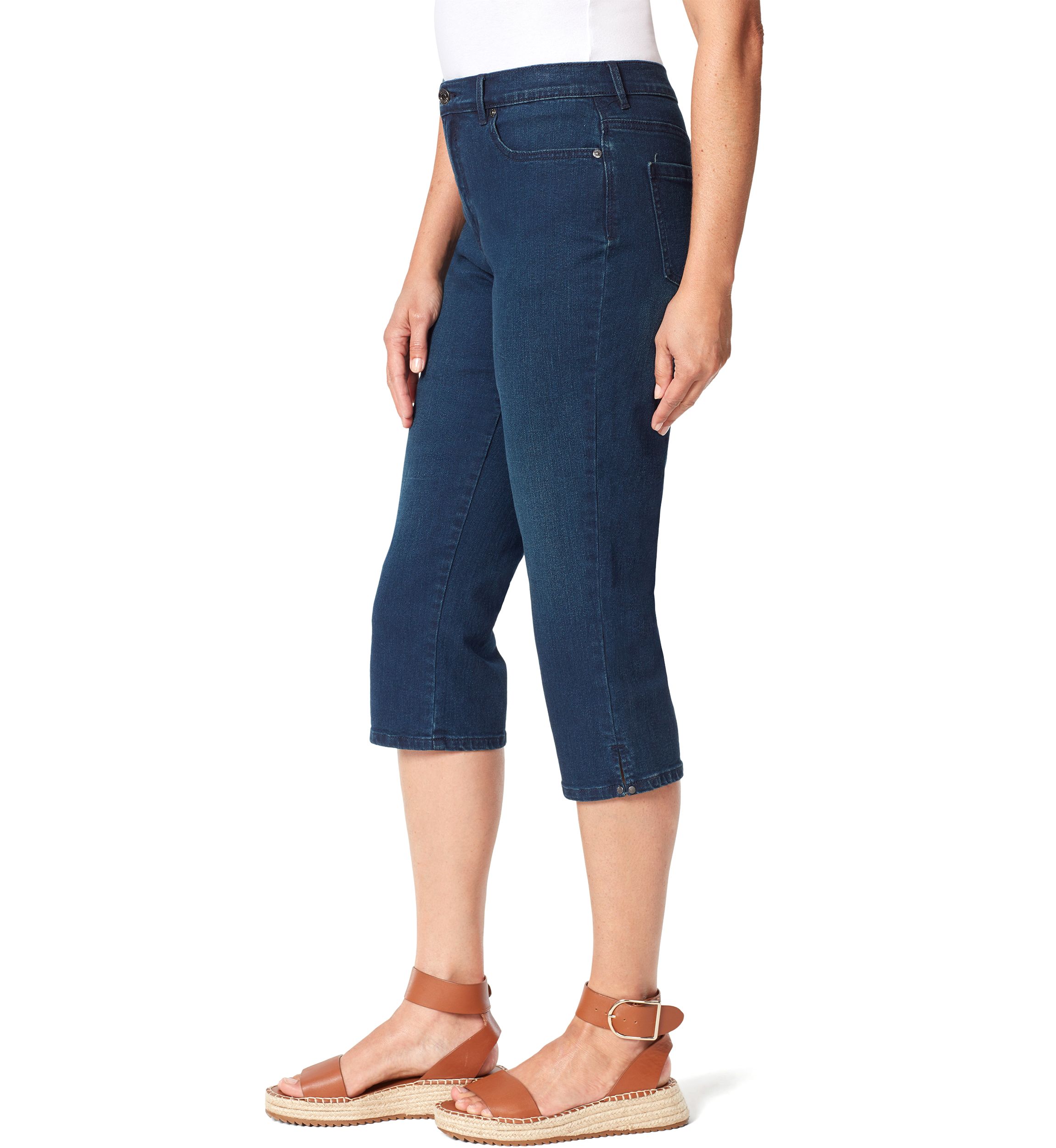 Petite Cropped Denim Capris 