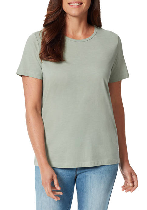 Gloria Vanderbilt Womens Amanda Short Sleeve T-Shirt
