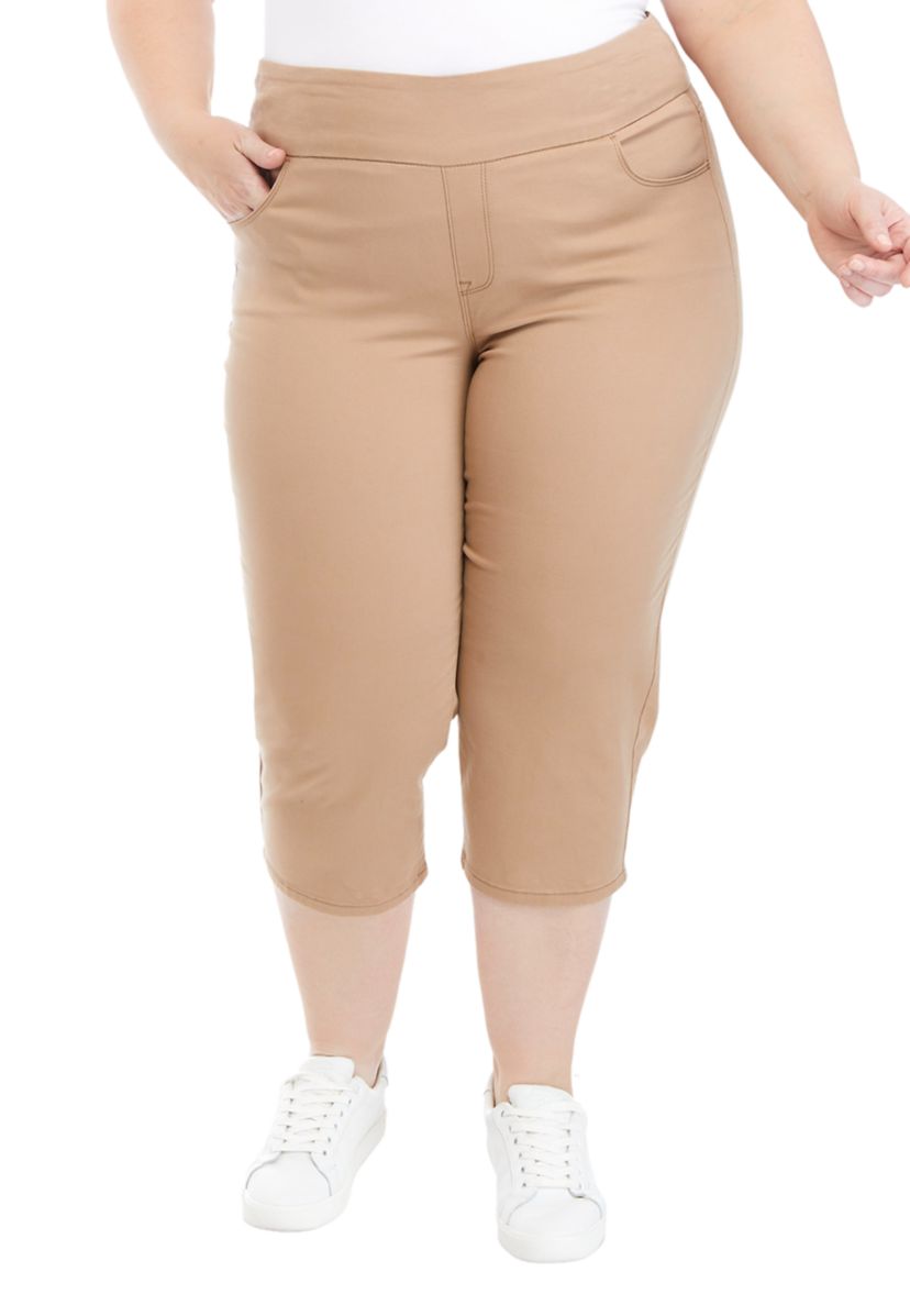 Plus Size Amanda Pull On Capris