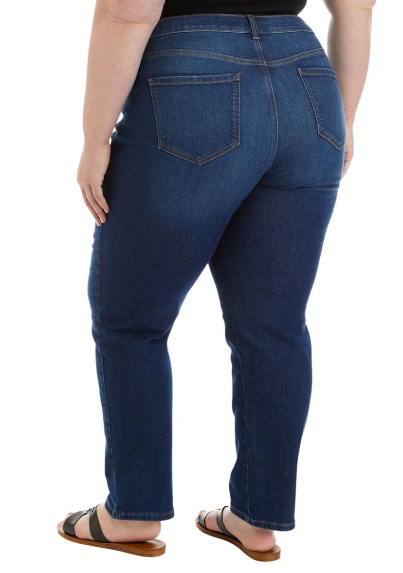 Plus Size Amanda Blue Classic Jeans 