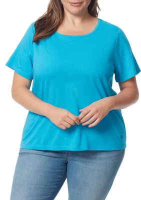 Gloria Vanderbilt Plus Size Solid T-Shirt | belk