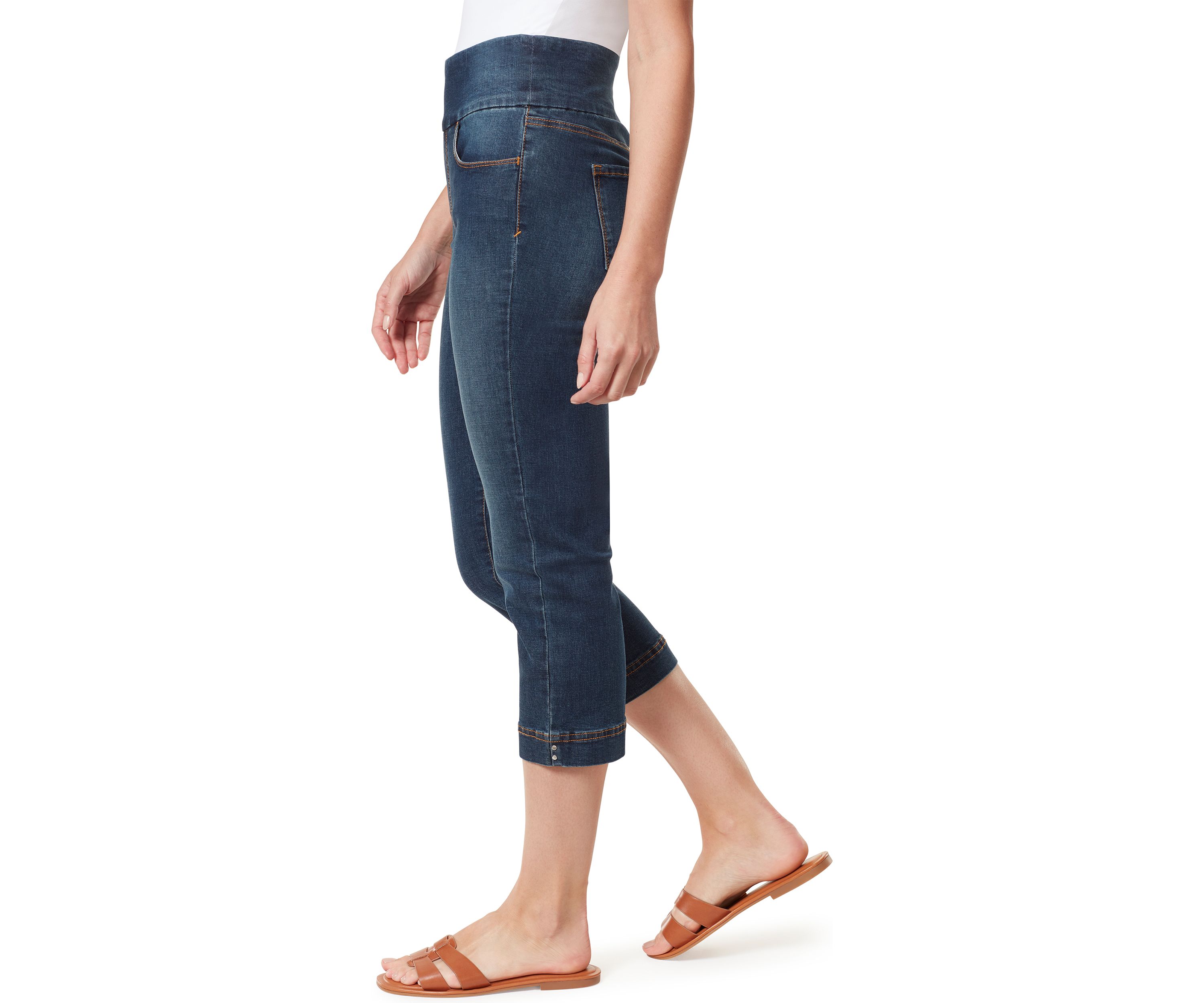 Womens Amanda Pull On Capri Pants