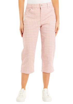 Pink Gingham Check Pants