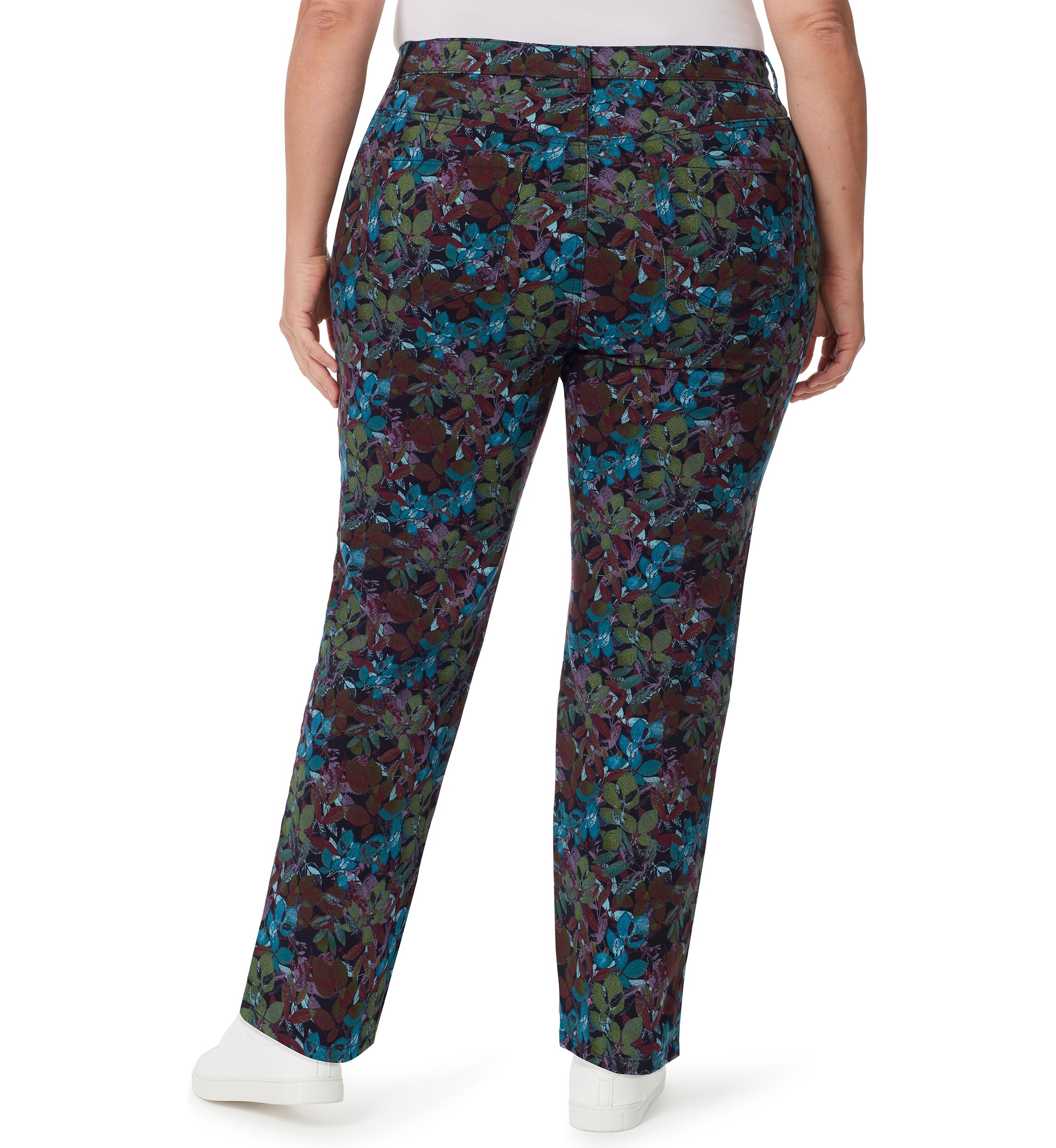 Plus Size Amanda Classic Autumn Print Jeans