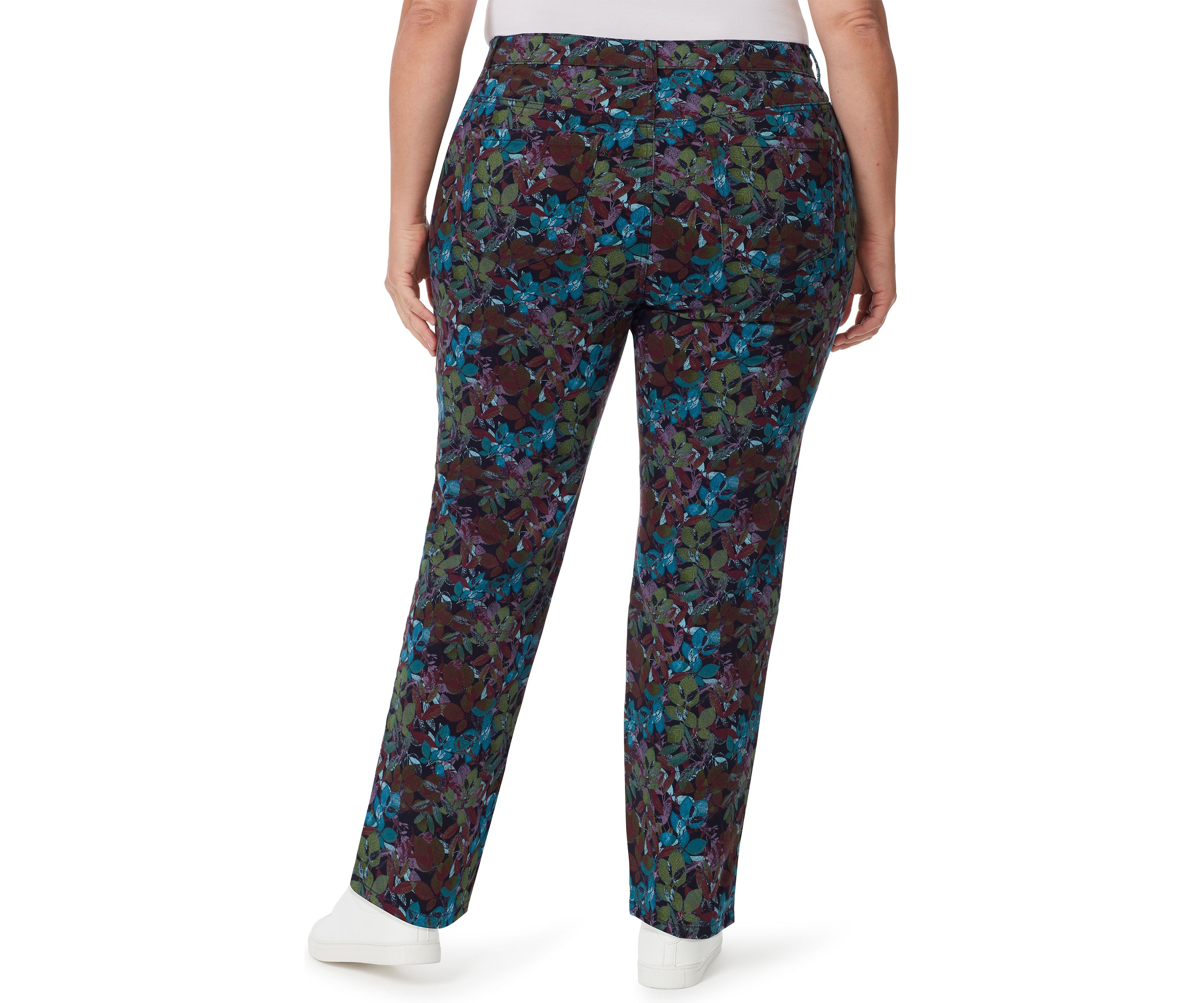 Plus Size Amanda Classic Autumn Print Jeans