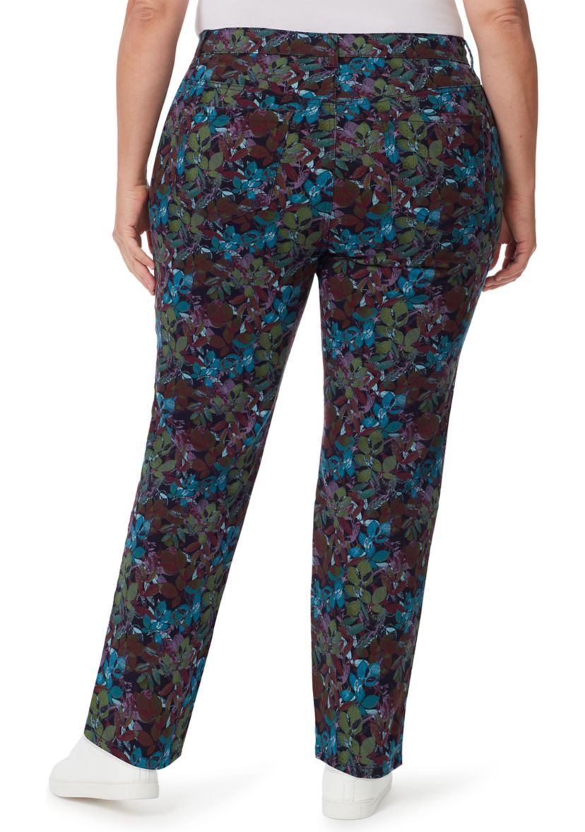 Plus Size Amanda Classic Autumn Print Jeans
