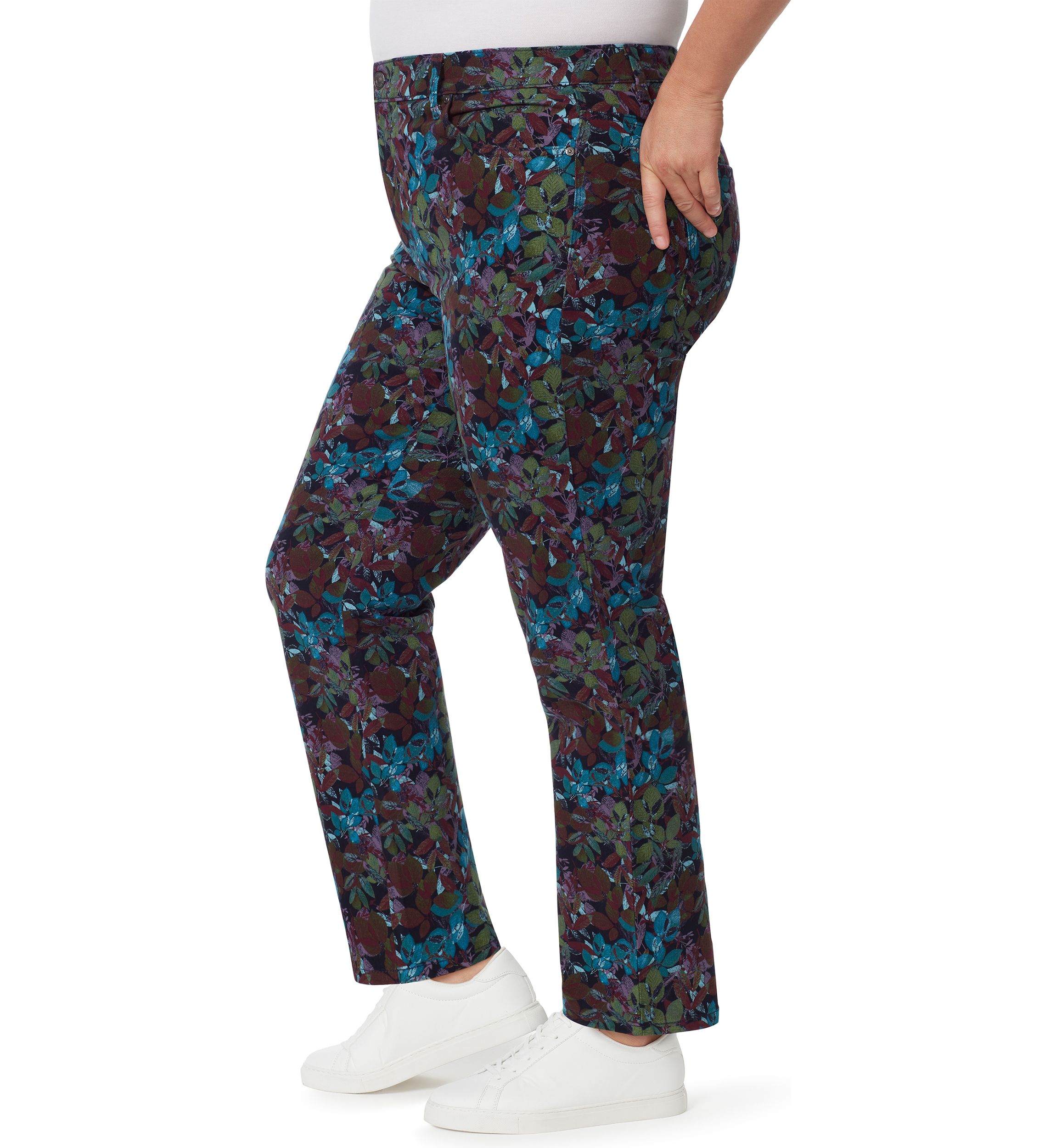 Plus Size Amanda Classic Autumn Print Jeans