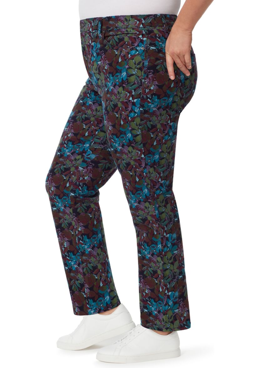 Plus Size Amanda Classic Autumn Print Jeans