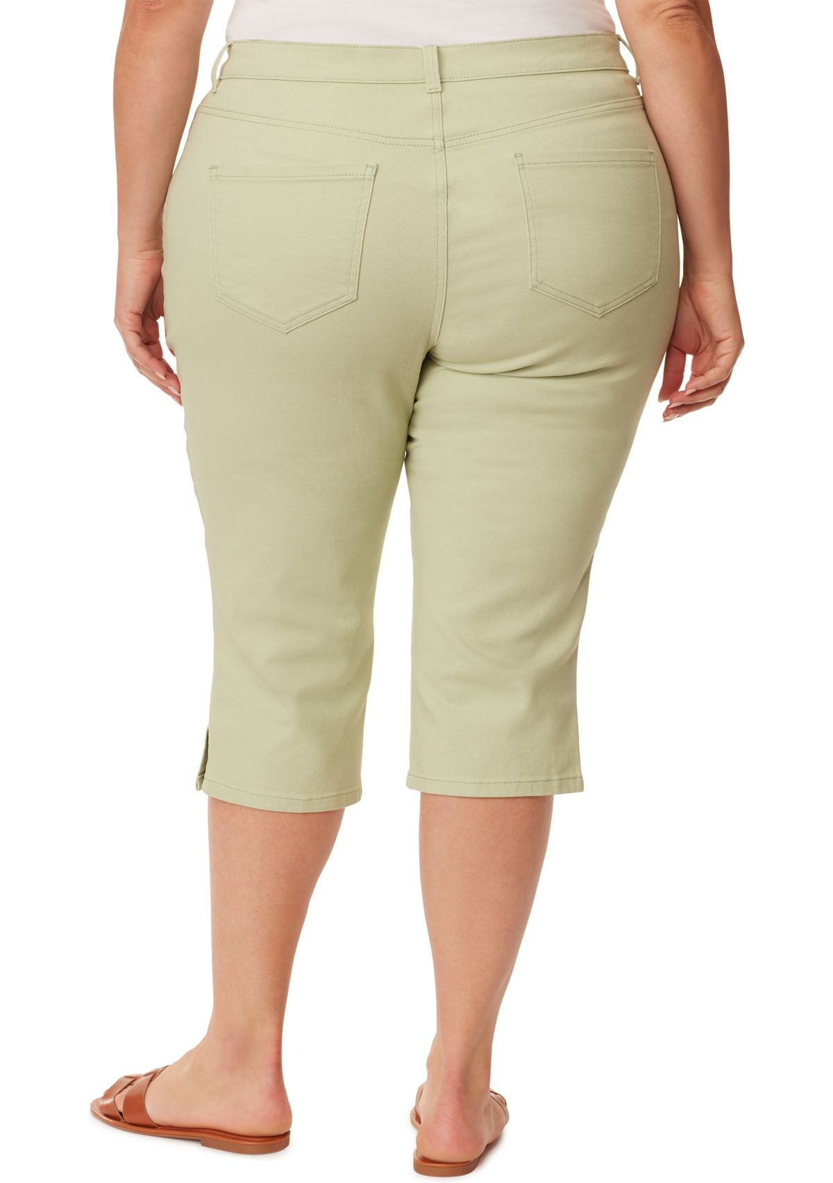 Plus Size Amanda Color Capri Pants