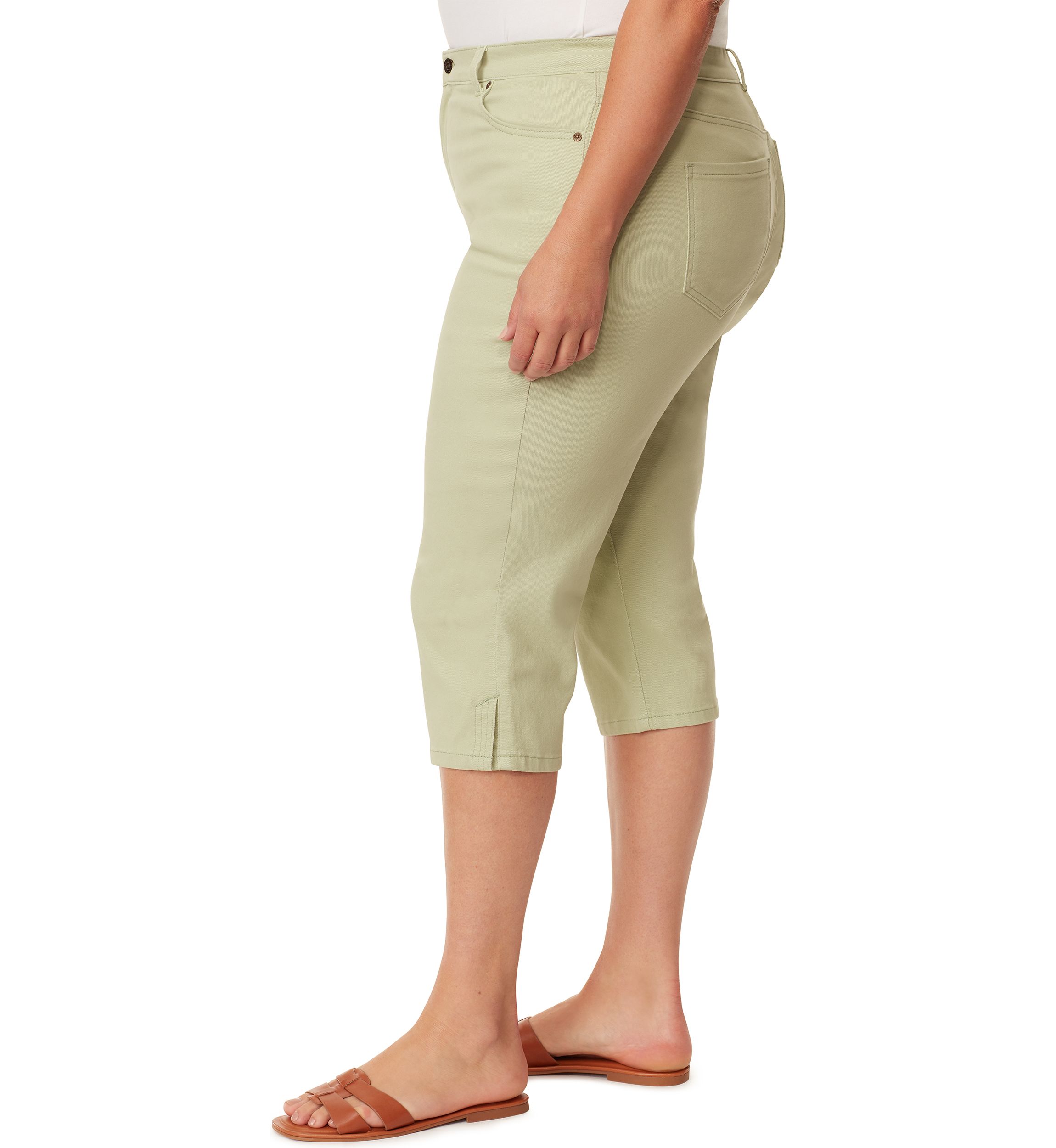 Plus Size Amanda Color Capri Pants