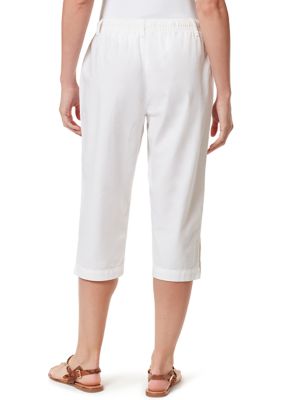 Gloria Vanderbilt Women's Petite Amanda Pull on Capri, Vintage White, 4  Petite : : Clothing, Shoes & Accessories