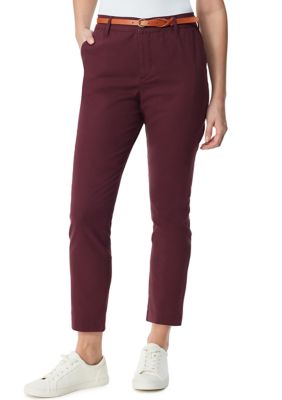 Gloria Vanderbilt Women's Belted Tapered Trousers | belk