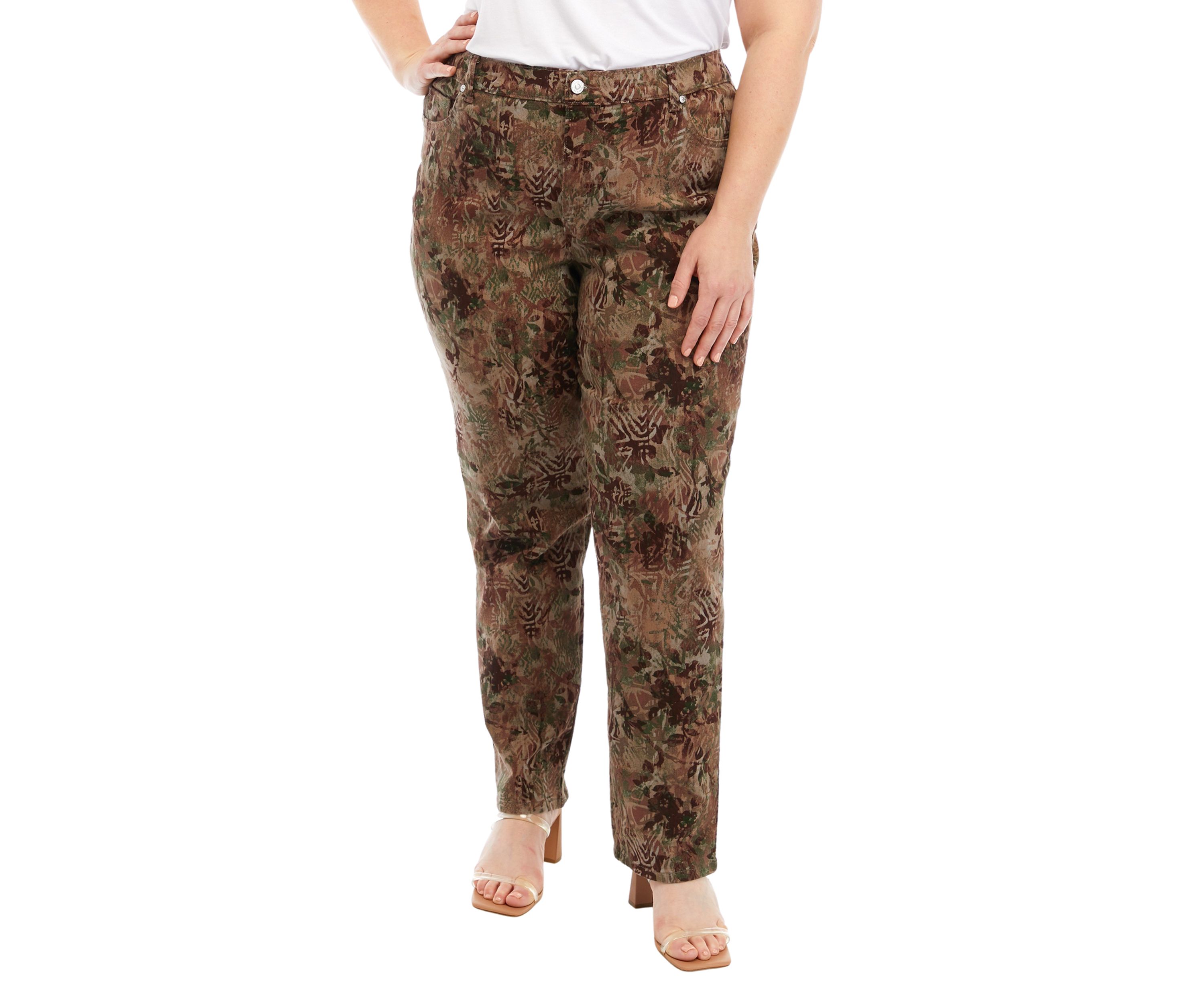 Plus Size Amanda Classic Printed Jeans