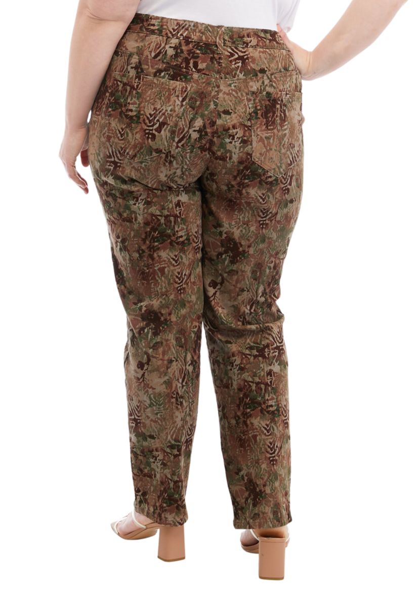 Plus Size Amanda Classic Printed Jeans