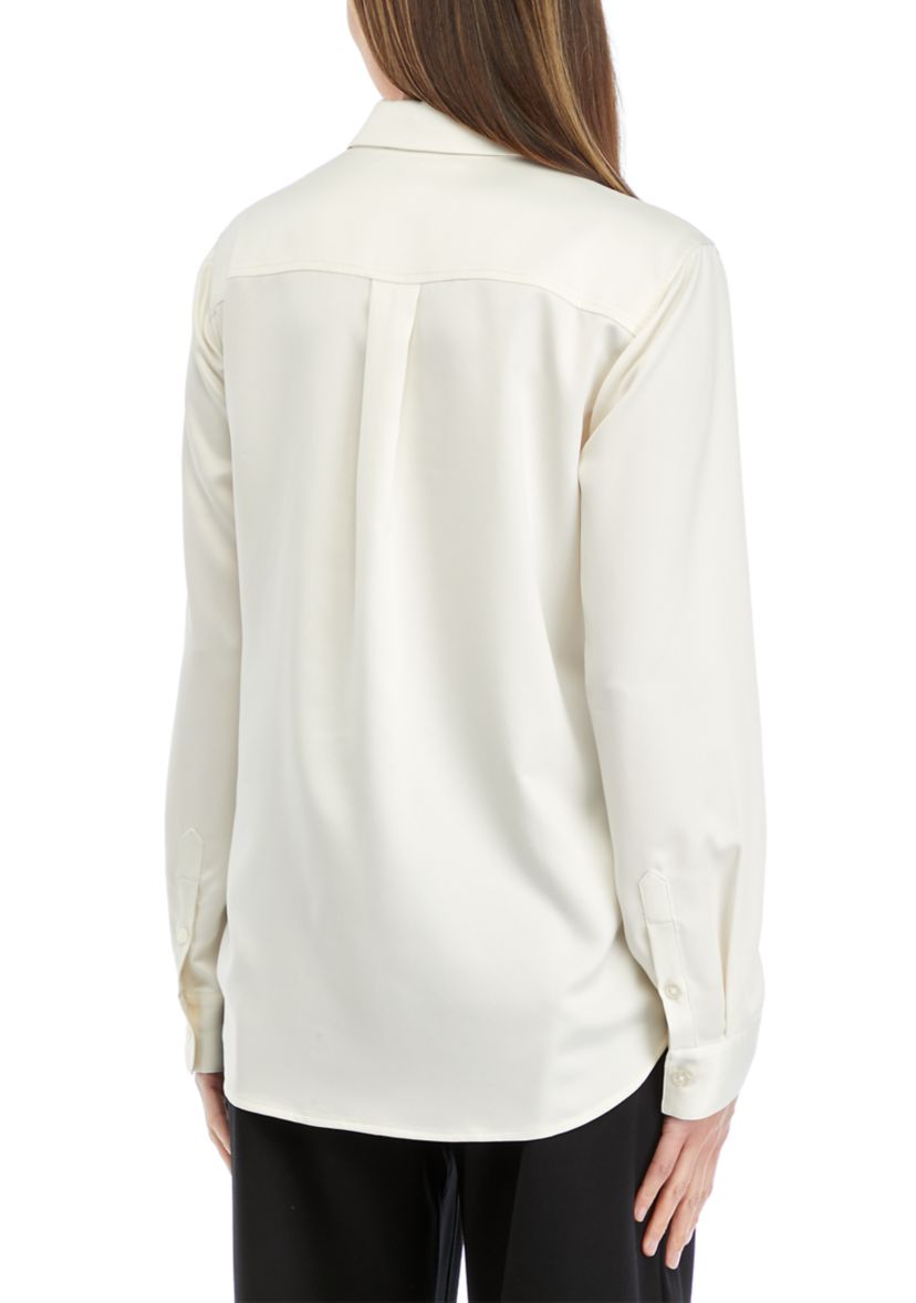 Womens Devyn Woven Bleached Linen Top