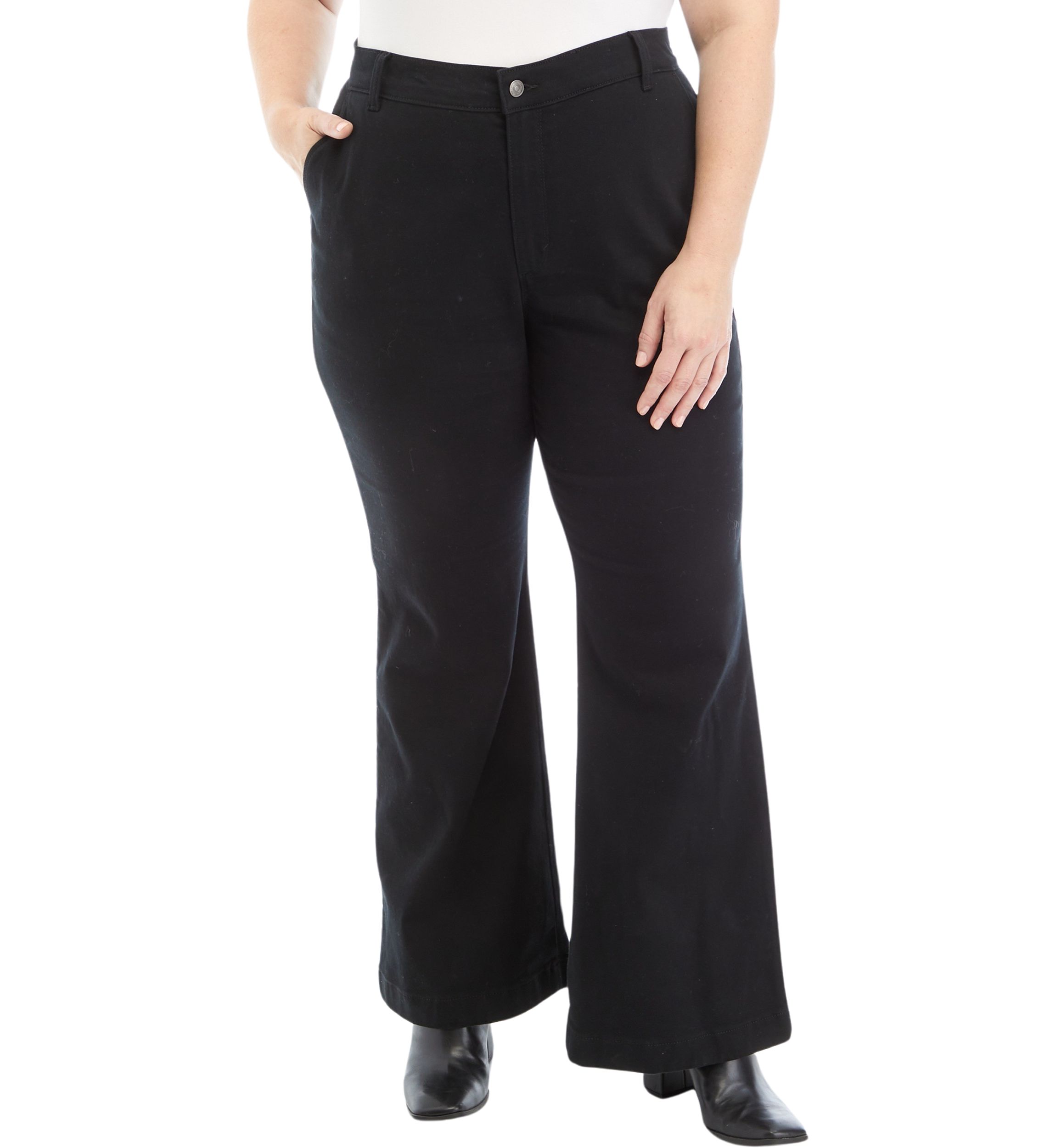 Plus Size Flared Trousers