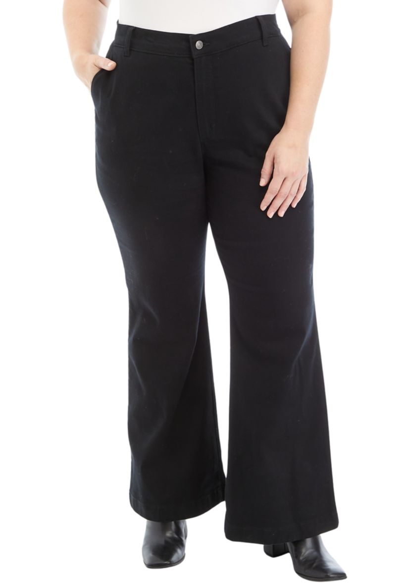 Plus Size Flared Trousers