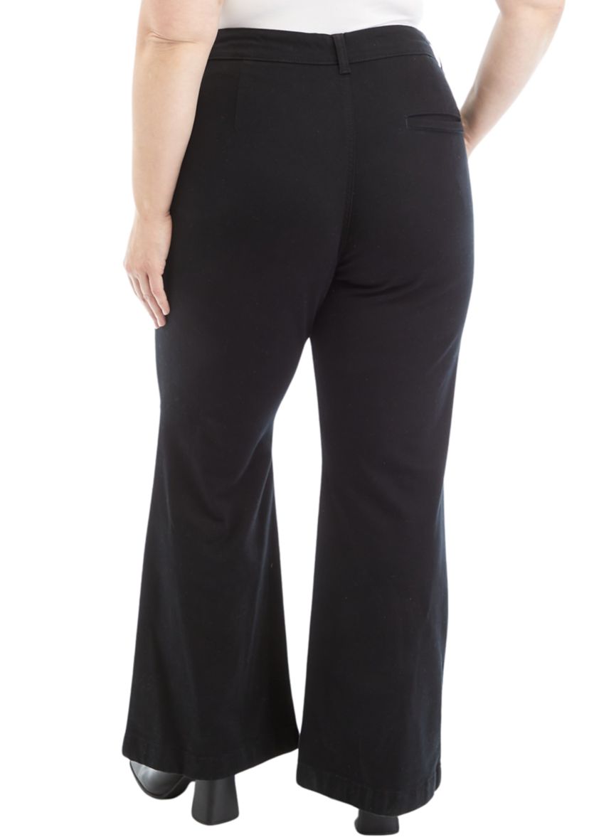 Plus Size Flared Trousers