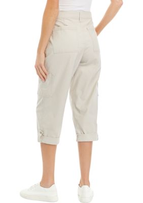 Westbound Petites Women's Cotton/lycra Tan Capri Pants Size 14