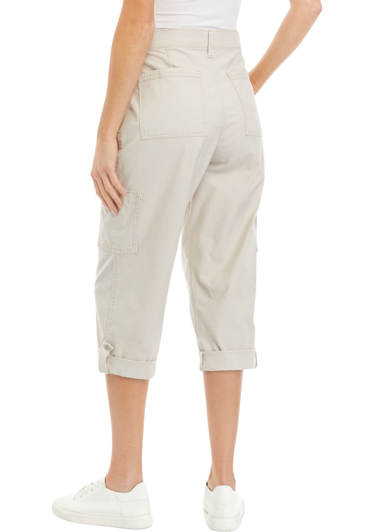 Womens Cargo Capri Pants