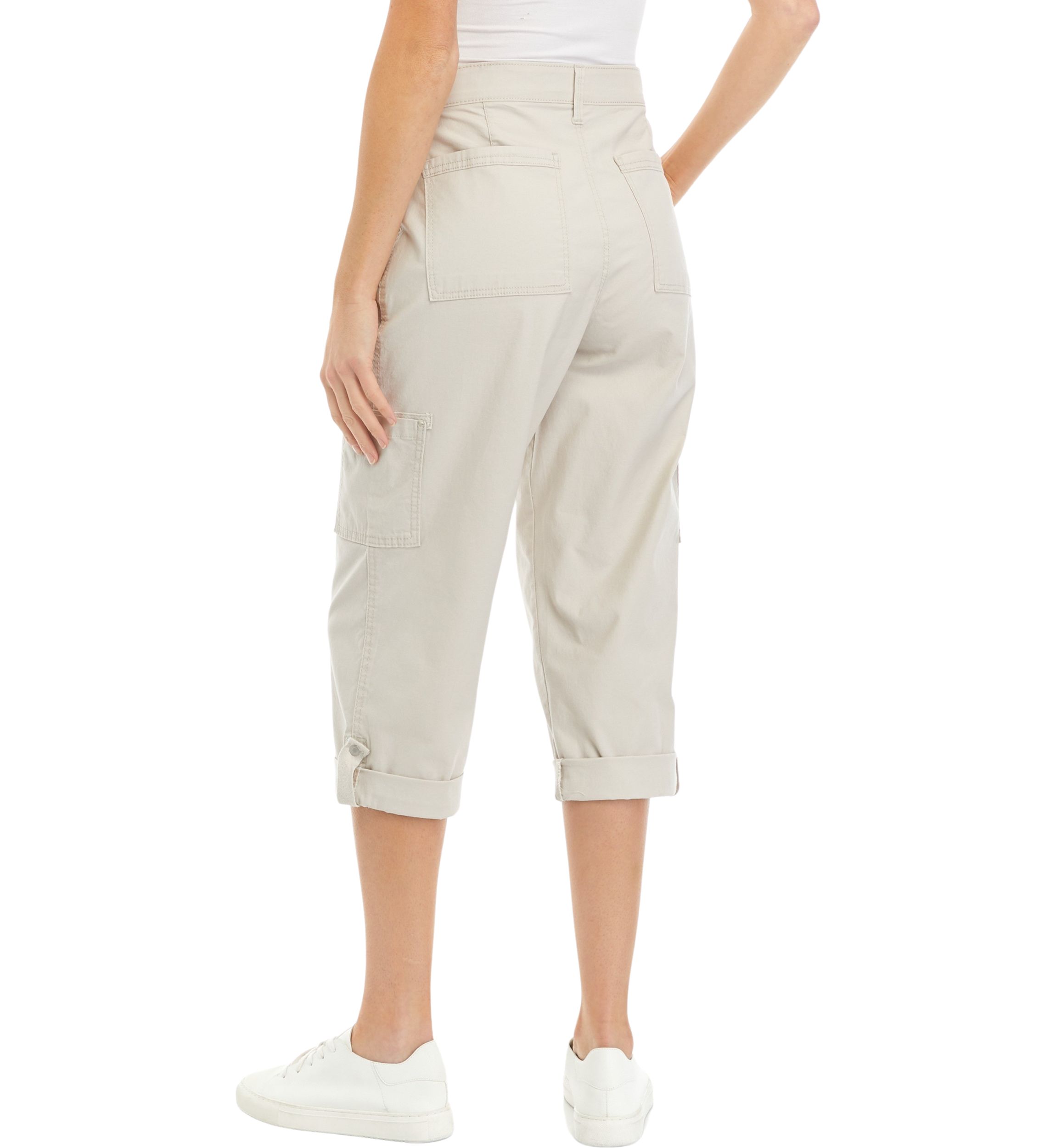 Womens Cargo Capri Pants