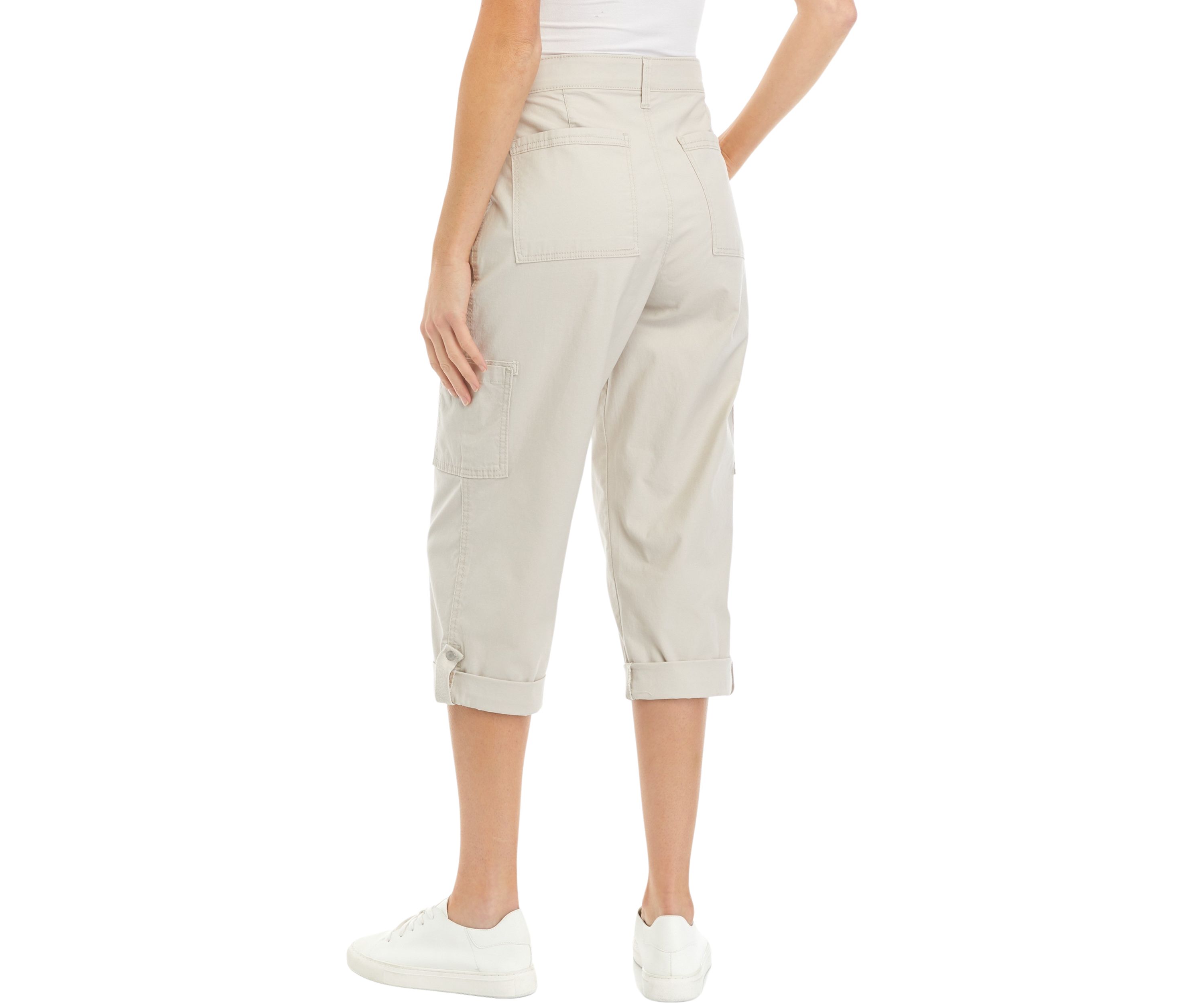 Womens Cargo Capri Pants