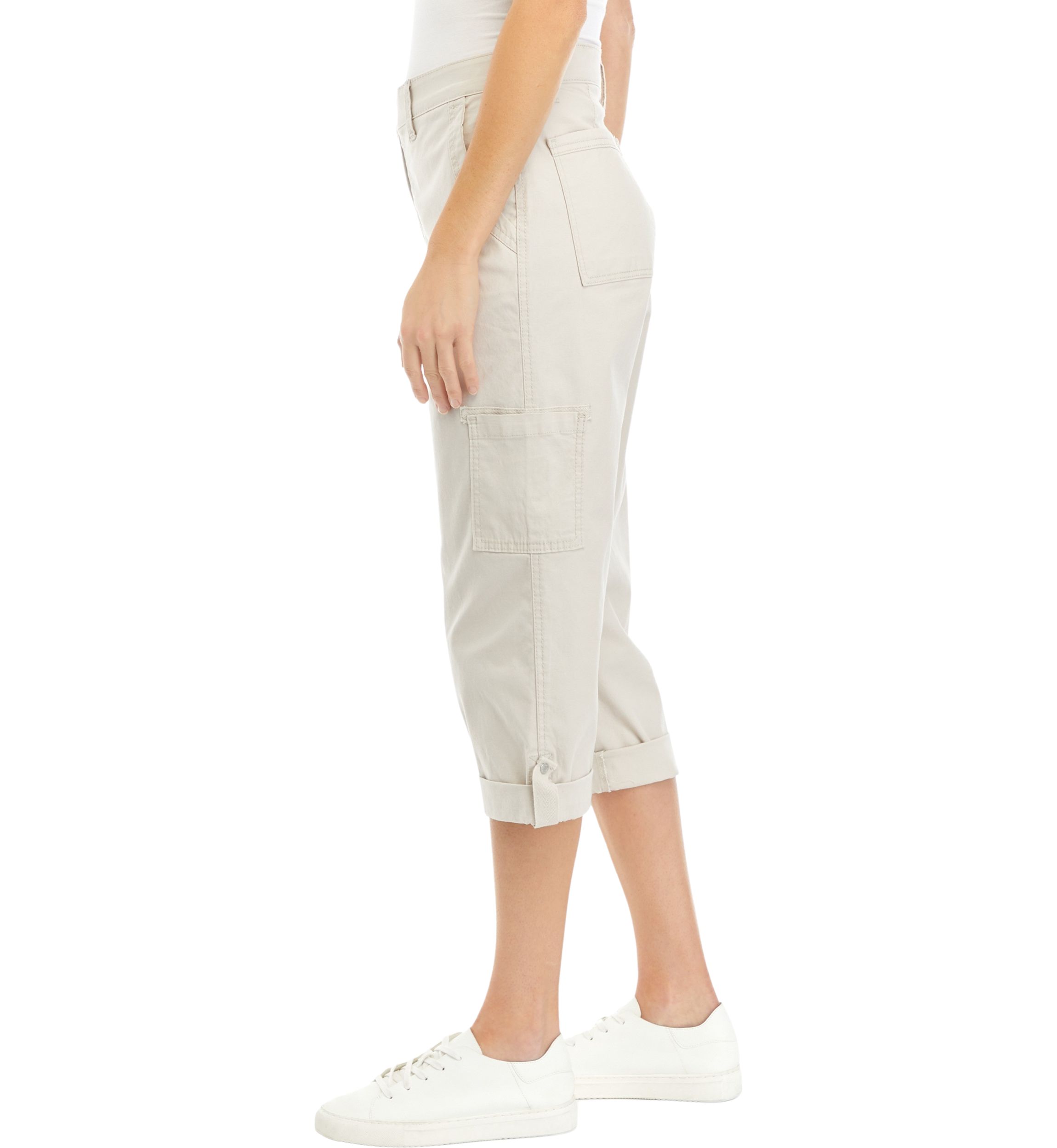 Womens Cargo Capri Pants