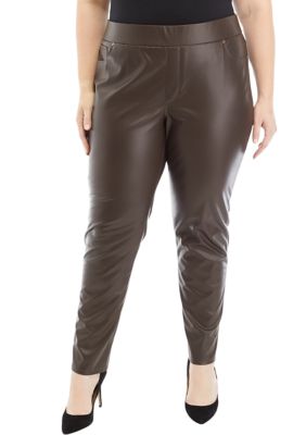 Faux Leather Pants - Plus – La Cue Fashion