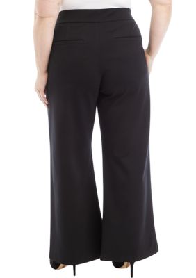 Gloria Vanderbilt Plus Size Pull On Straight Trouser Pants