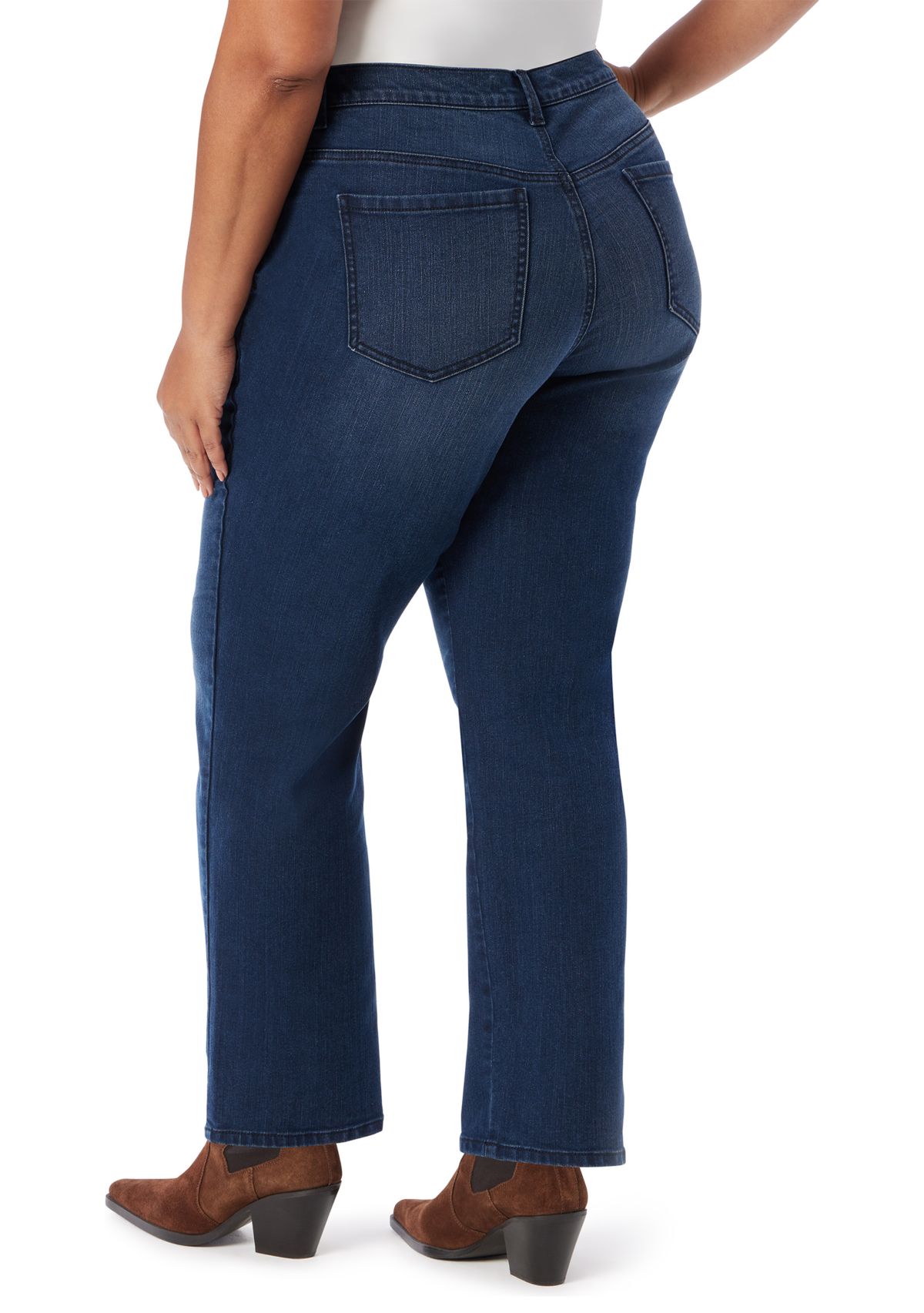 Plus Size Amanda Classic Straight Leg Short Jeans