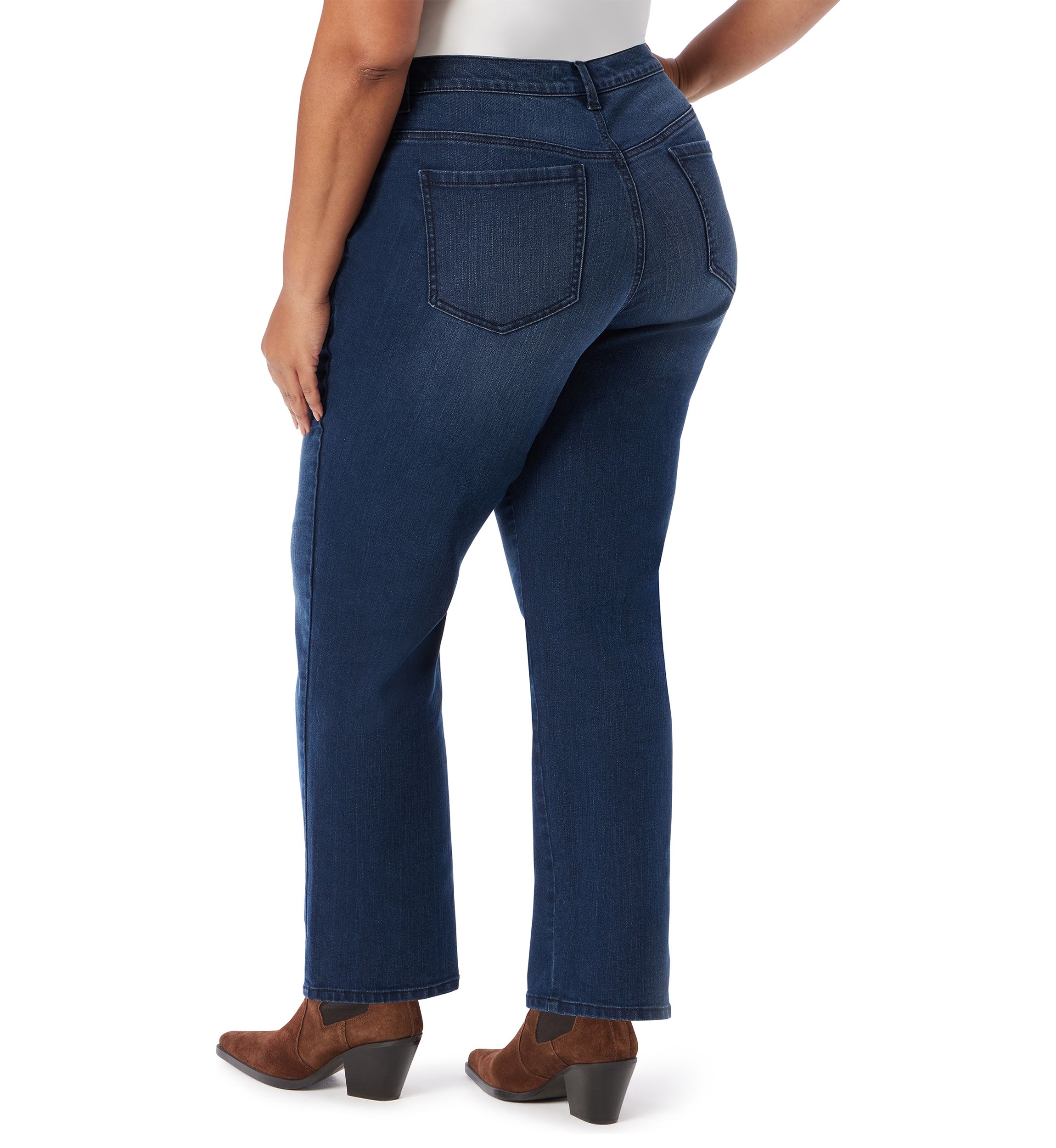 Plus Size Amanda Classic Straight Leg Short Jeans