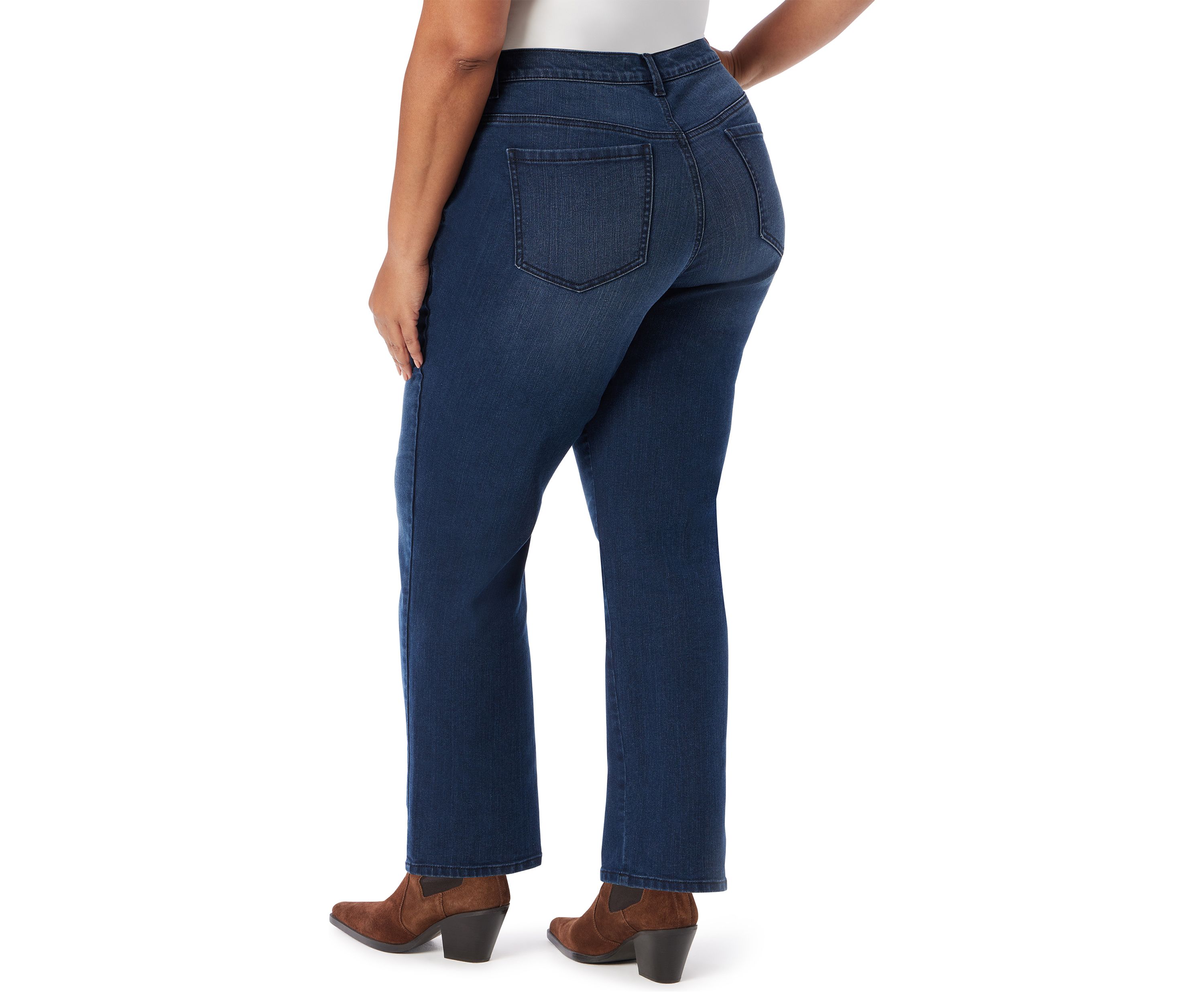 Plus Size Amanda Classic Straight Leg Short Jeans
