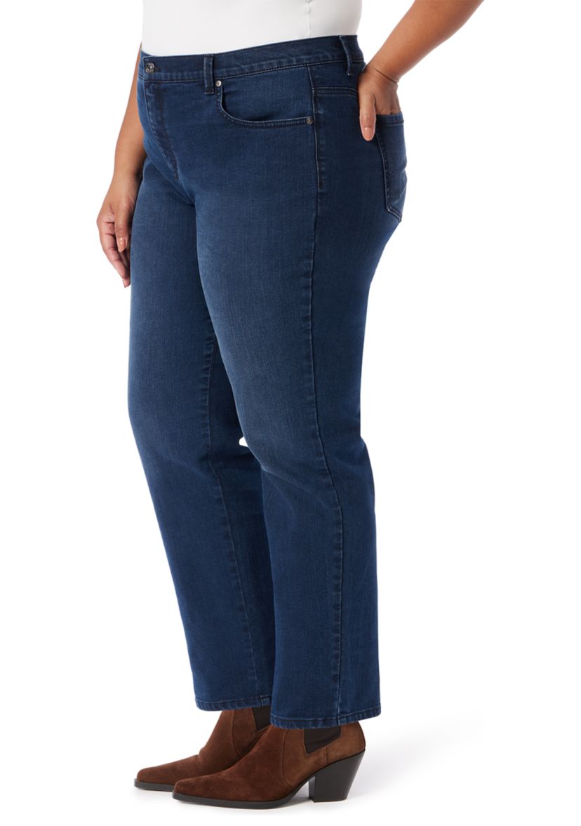 Plus Size Amanda Classic Straight Leg Short Jeans
