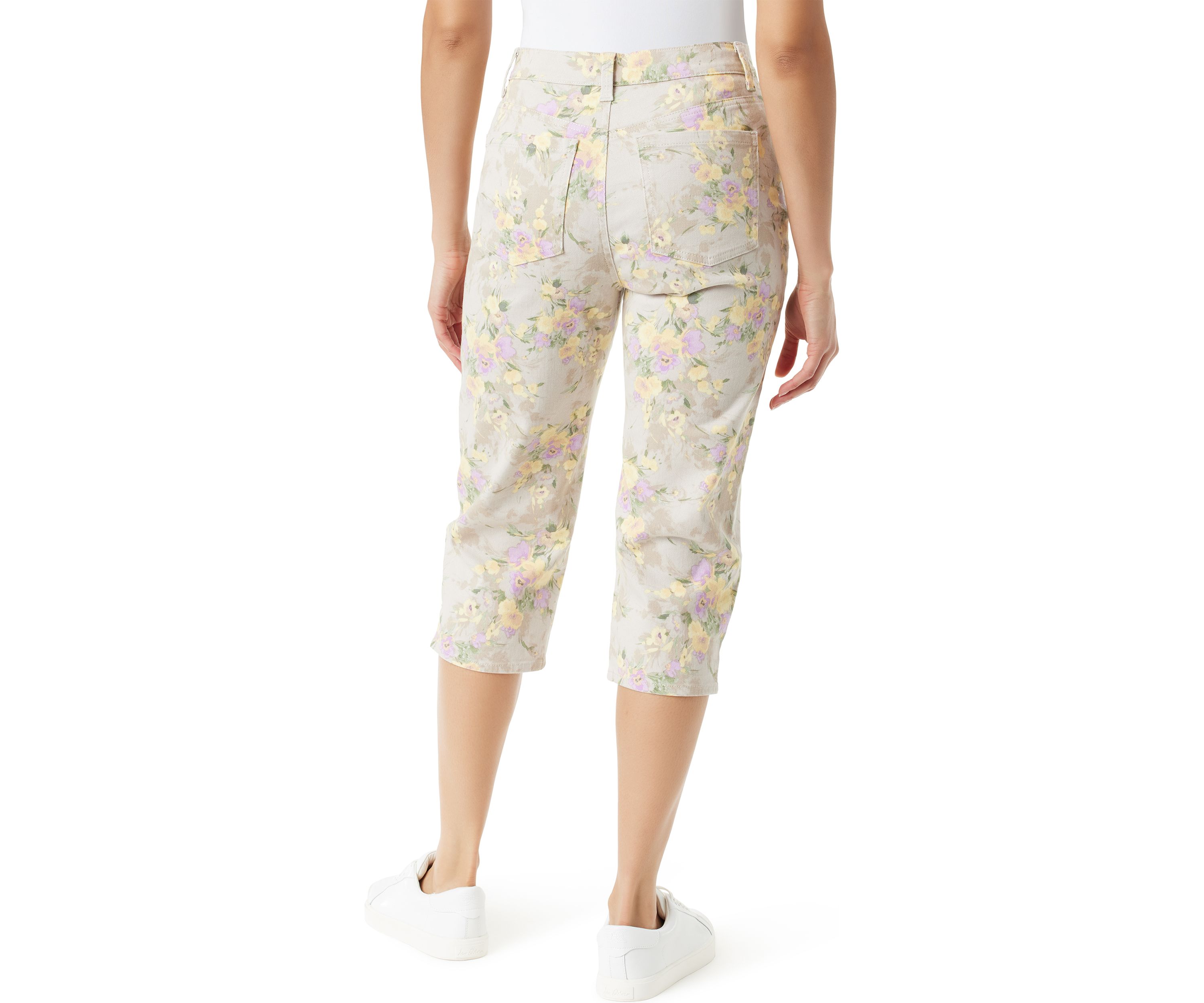 Petite Amanda Capri Pants with Slit