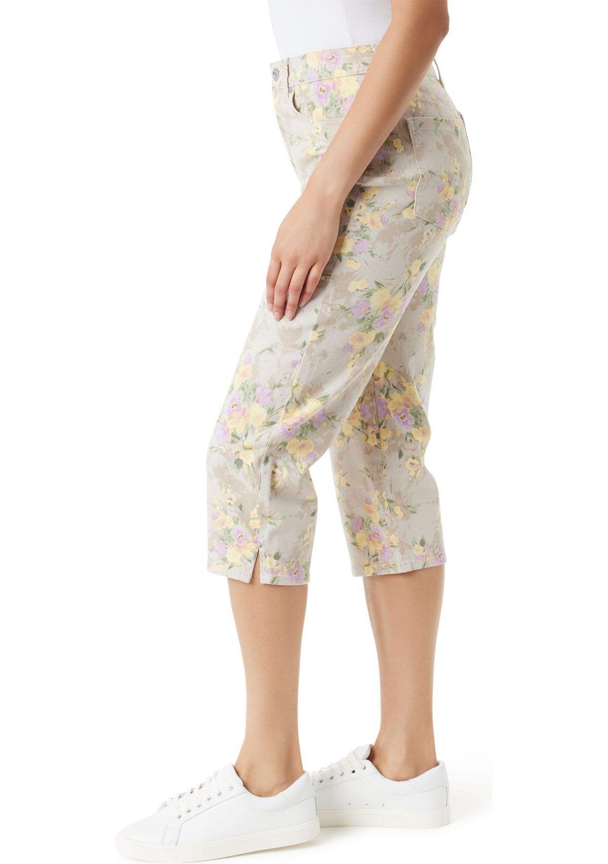 Petite Amanda Capri Pants with Slit