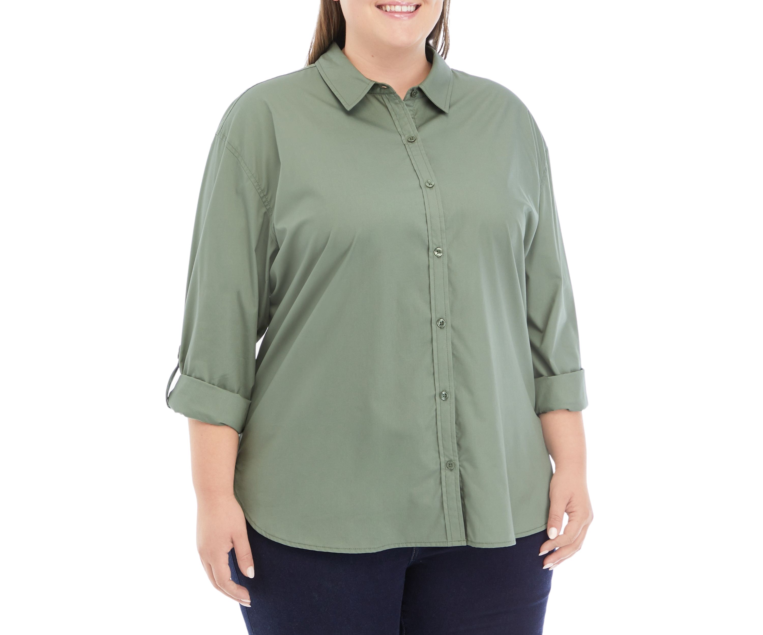 Plus Size Amanda Woven Shirt
