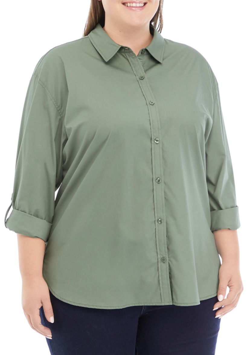 Plus Size Amanda Woven Shirt